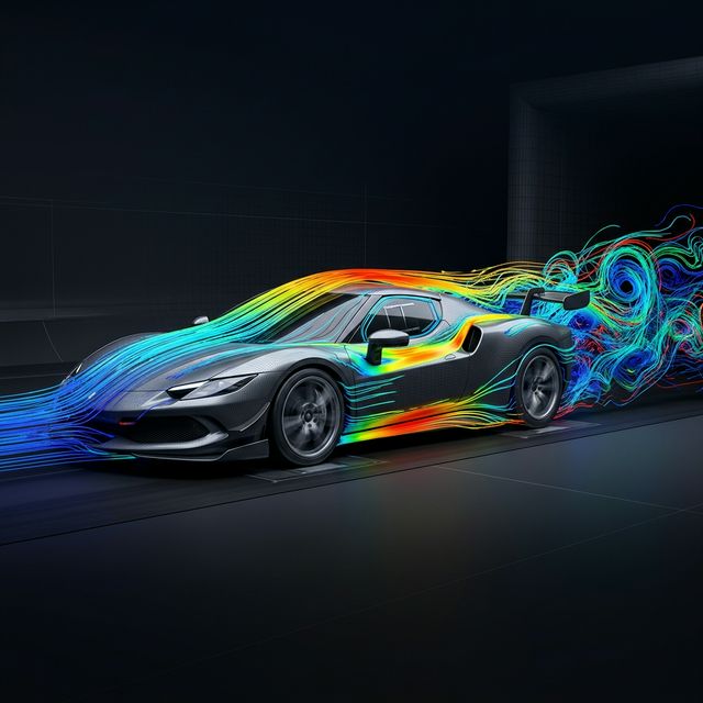 Car Aerodynamic Analysis CFD Simulation