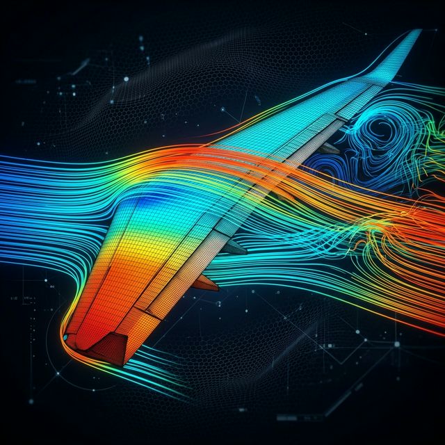 CFD Fluid Flow Simulation Visualization